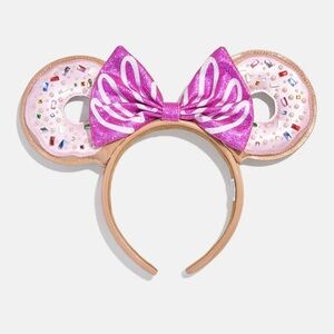 BaubleBar Disney Minnie Mouse Pink Donut Ears Headband - NWOT